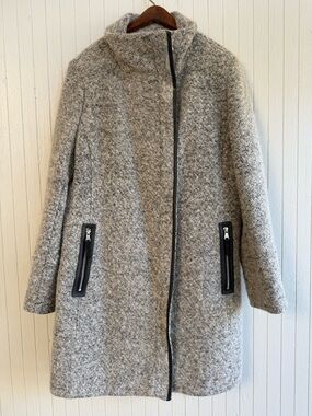 Grey Wool Coat by Calvin Klein